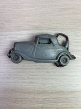 Vintage Belt Buckle Metal Car Unbranded Made in USA 4" Long Possibly Pewter