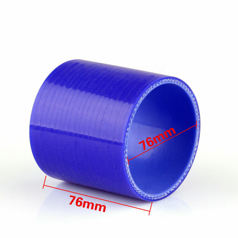 76mm Straight Silicone Turbo Intercooler Pipe Coupler Hose US