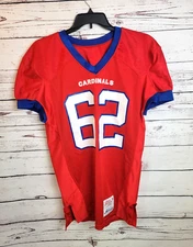 Football Jersey #62 Cardinals Men's XL Ripon Athletic Red Kesslers Team Sports