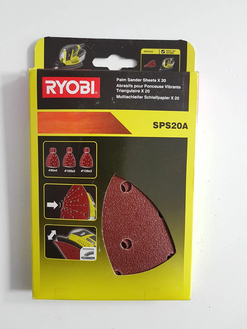 Multi Sander Sandpaper 20 St Ryobi SPS20A 5132002418