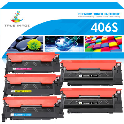 5x CLT-406S Toner für Samsung Xpress C410 460W C460W CLX-3300 CLX3305 CLP-365