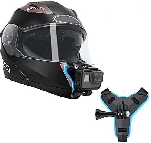 Helmet Chin Mount, Motorcycle Helmet Strap Compatible with GoPro