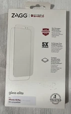 Zagg Glass Elite Invisible Shield Screen Protector For iPhone 14 Pro, 5G Compat
