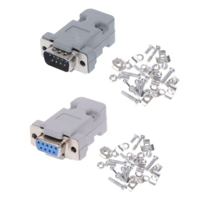 5Sets 9Pin Male/Female D-Sub Plug Solder Connector RS232 Serial DB9 for w/ for G