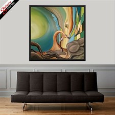 Wiola Marek Original Ölgemälde Auf Leinwand Signiert ROCK Moderne Kunst