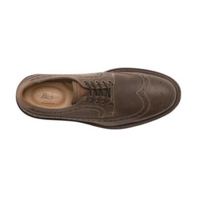 Bass Grey and Tweed Wingtip Oxfords Men’s Shoe Caporicci 921 Suede Wingtip Oxfords Grey | MensDesignerShoe.com main image 4