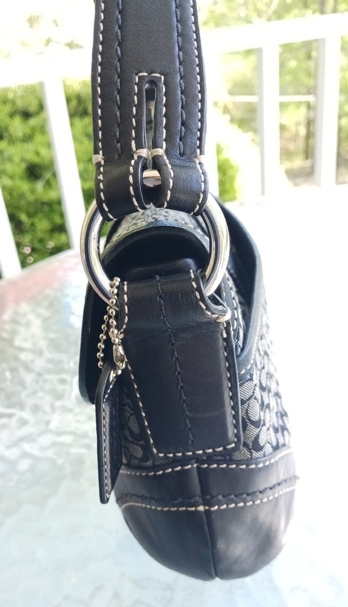 Coach F10925 Soho Buckle Purse Signature Brown Y2K Great for Coach F10925 Soho Buckle Purse Signature Brown Y2K Great for