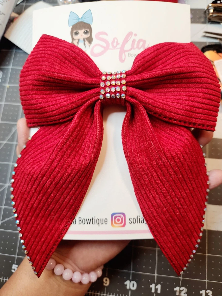 1 Diadema De Lazo Rojo Para El Día De San Valentín Para Mujeres Y Niñas, Lindos Lunares Blancos Simples, Diademas De Lazo Para El Cabello, Banda Para El Cabello Con Lazo