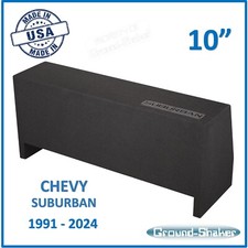 Chevy Suburban 1991-2024 10" Dual Sealed Sub Box Subwoofer Enclosure