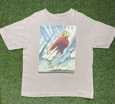 Vintage 90s Disney The Rocketeer Movie Promo Shirt Size XL Beige Made In USA
