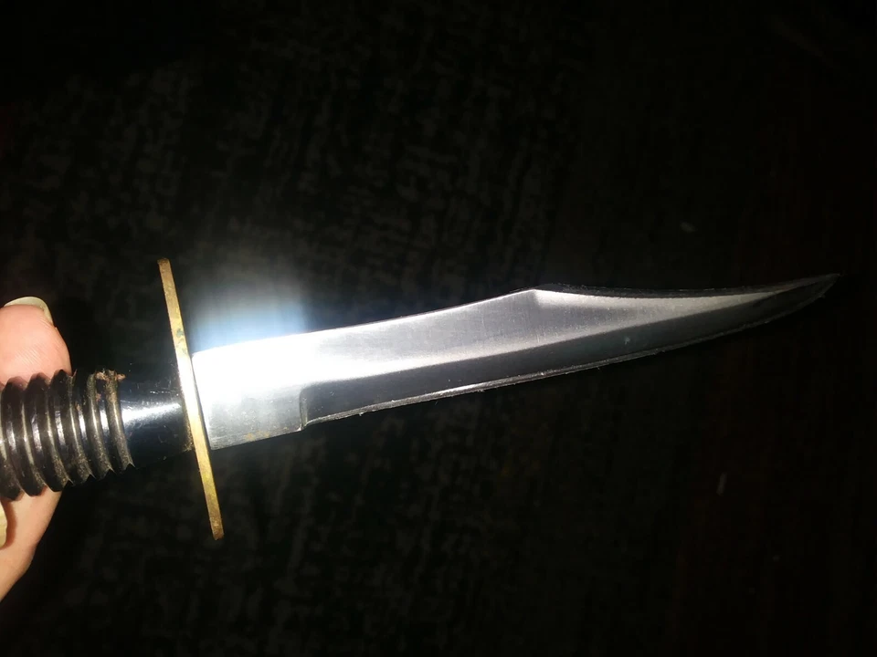 Pakistani dagger (black handle,single edge, very good condition, sheath) - Image 3 of 4