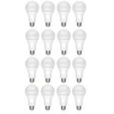 16 Pack A19 LED Light Bulbs 15W Equivalent 100W Replacement Daylight 6500K E26
