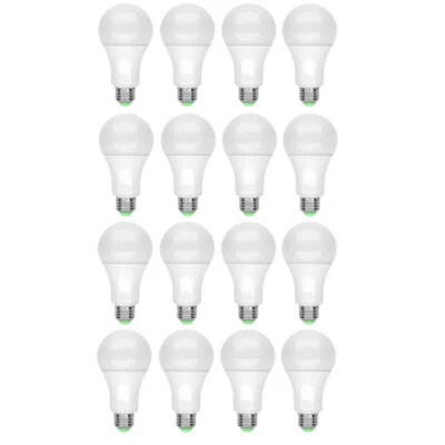 GREENLITE / MAXLITE 16 Pack A19 LED Light Bulbs 15W Equivalent 100W Replacement Daylight 6500K E26
