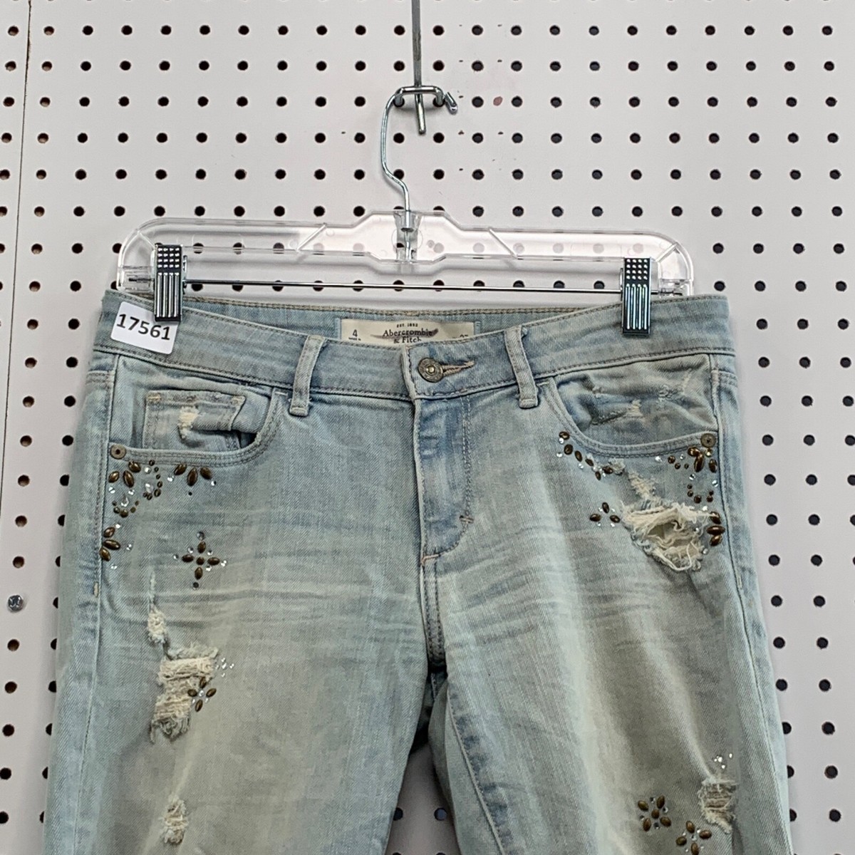 Abercrombie & Fitch Denim Jeans Womens Light Was Size 4 Fits Abercrombie & Fitch Denim Jeans Womens Light Was Size 4 Fits