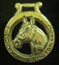 Harnais à cheval moderne laiton DULWICH Horse and Motor Show 1996 d'Angleterre rare !