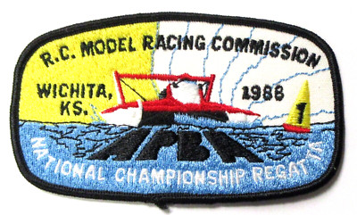 1988 APBA R/C MODEL RACING COMMISSION Nationals Wichita patch ...