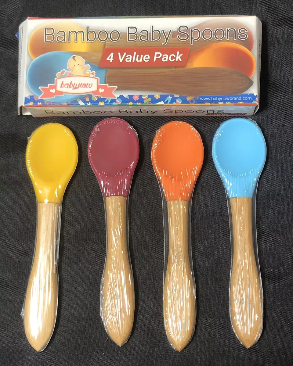 Silicone Baby Spoons - 4 Pack