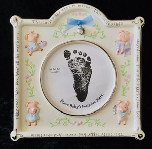baby footprint frame