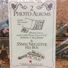 Photo Albums  35 MM Negative File Box USA Made Continental Box Co