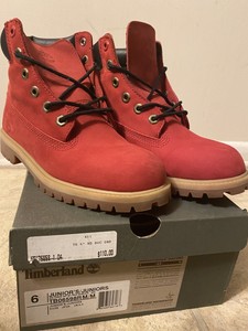 red nubuck timberlands