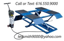 New Best Value Professional 6000 Lbs. H. D. 6k Auto Low Rise Scissor Pad Lift
