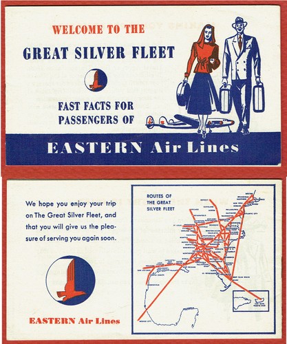 1948 EASTERN AIRLINES UND BOAC BROSCHÜREN, TICKETS, POSTKARTEN & ANDERE ARTIKEL - Bild 8 von 12
