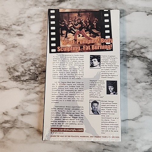 VHS: T.J. Storm Cardio Kung Fu The Spiritual Workout Instructional Video Sealed - Picture 5 of 9