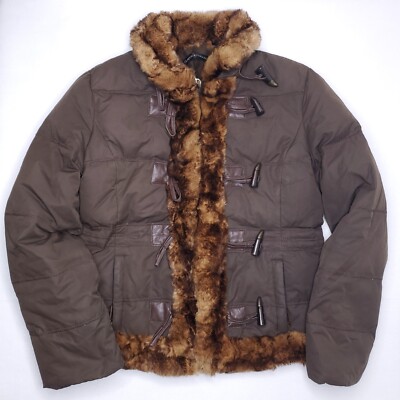 Gordon Ferguson Goose Down Feather Toggle Puffer Coat Size M