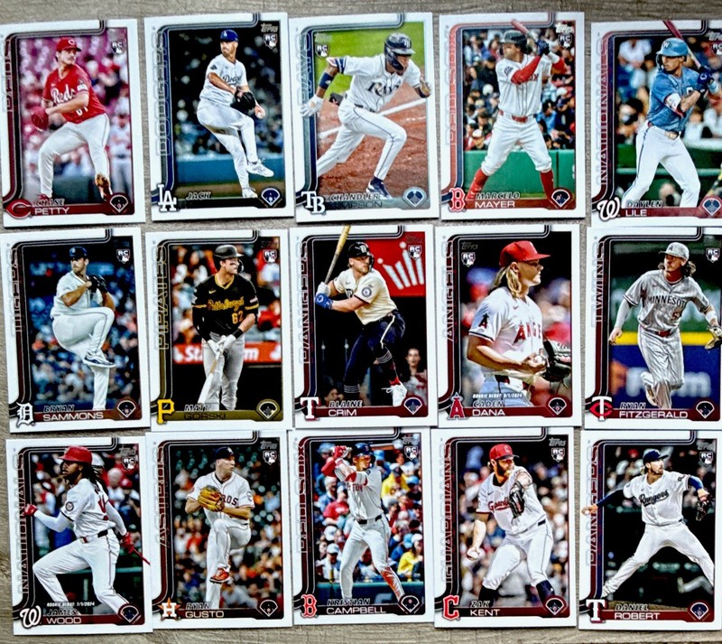 Topps 2026 Topps Update, MLB Rookie & Prospect 15-Card Lot, fresh out the pack!