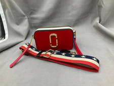 MARC JACOBS The Snapshot Crossbody Bag/Camera Bag Red, White, Blue Very Good