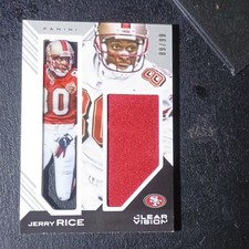 Panini 2015 Clear Vision Jerry Rice Framed Fabrics Memorabilia 49ers /99