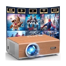 [Electric Focus/4K Support] Projector with WiFi 6 and Bluetooth 5.4, Highligh...