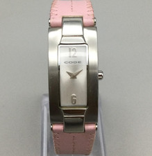 Code Watch 18mm Womens Stainless Steel Rectan...