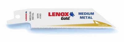 LENOX Gold  POWER ARC  TiN-Zahn 5x Säbelsägeblatt für Metall 418GR 100mm 18TPI 