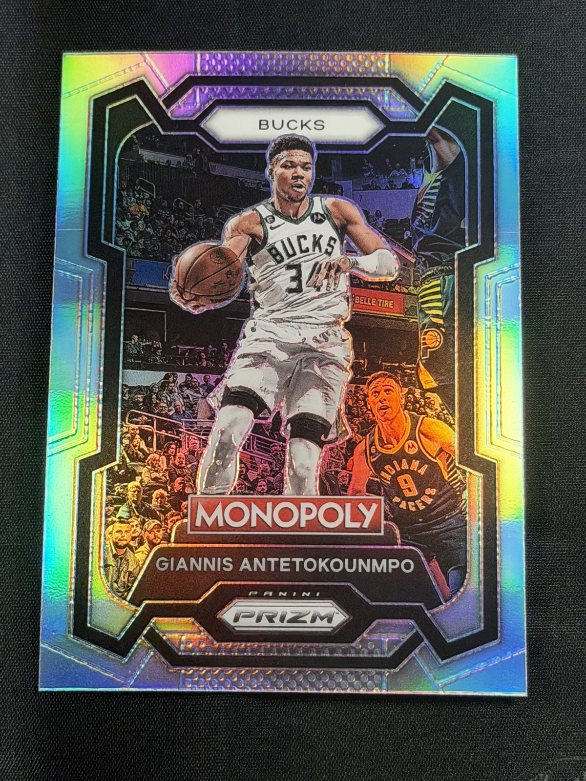 2023-24 Panini Prizm Monopoly - Giannis Antetokounmpo #49 Silver Prizm