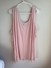 H By Halston Tank Top Tunic Pink Size 3x
