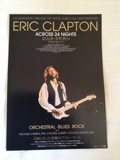 Eric Clapton  movie "Across 24 Nights" promo flyer