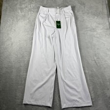Halara Pants Womens Medium White High Waisted Wide Leg Stretch Athleisure New