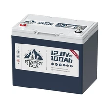 Starry Sea 12V 100Ah Bluetooth Heating LiFePO4 Lithium Battery For RV Fishing