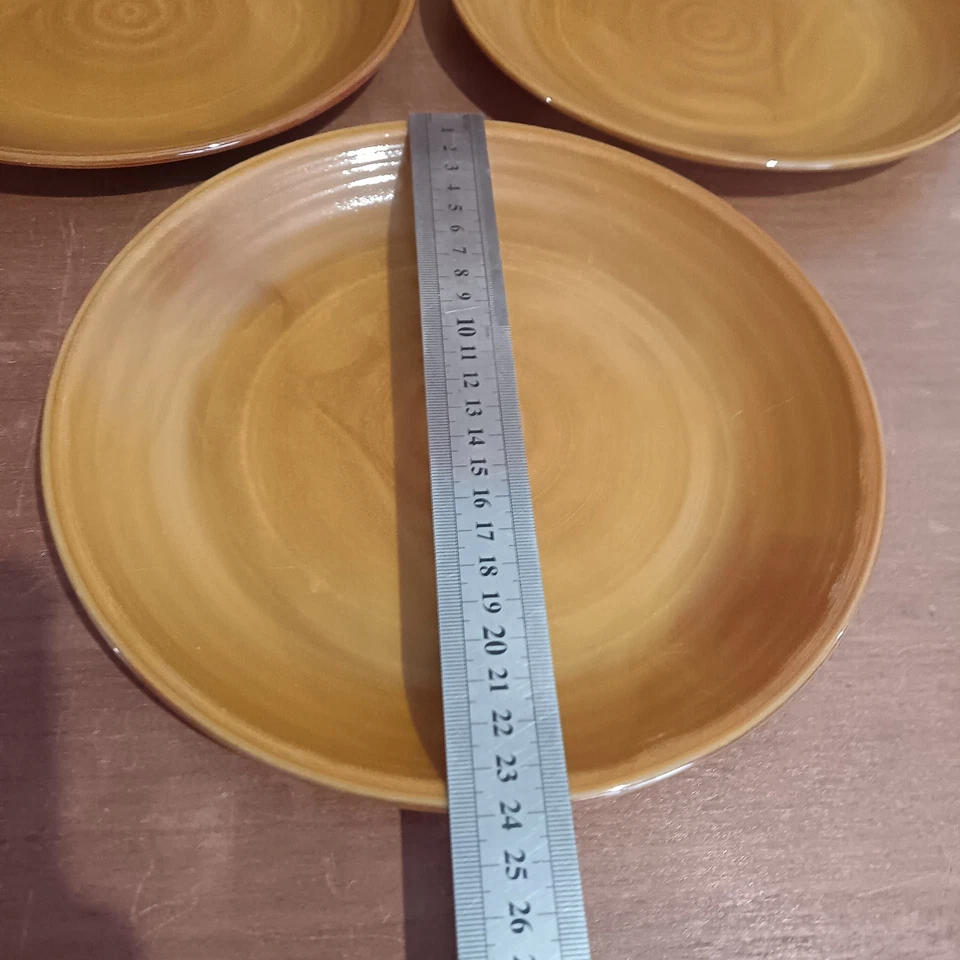 Arcopal Modèle Volcan, 4 Assiettes Plates Diamètre 24cm,Vintage - Photo 3/4