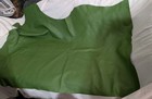 1.5mm Thick Genuine Cowhide Leather Sheet Fabric Leather one big Piece Green — photo 1