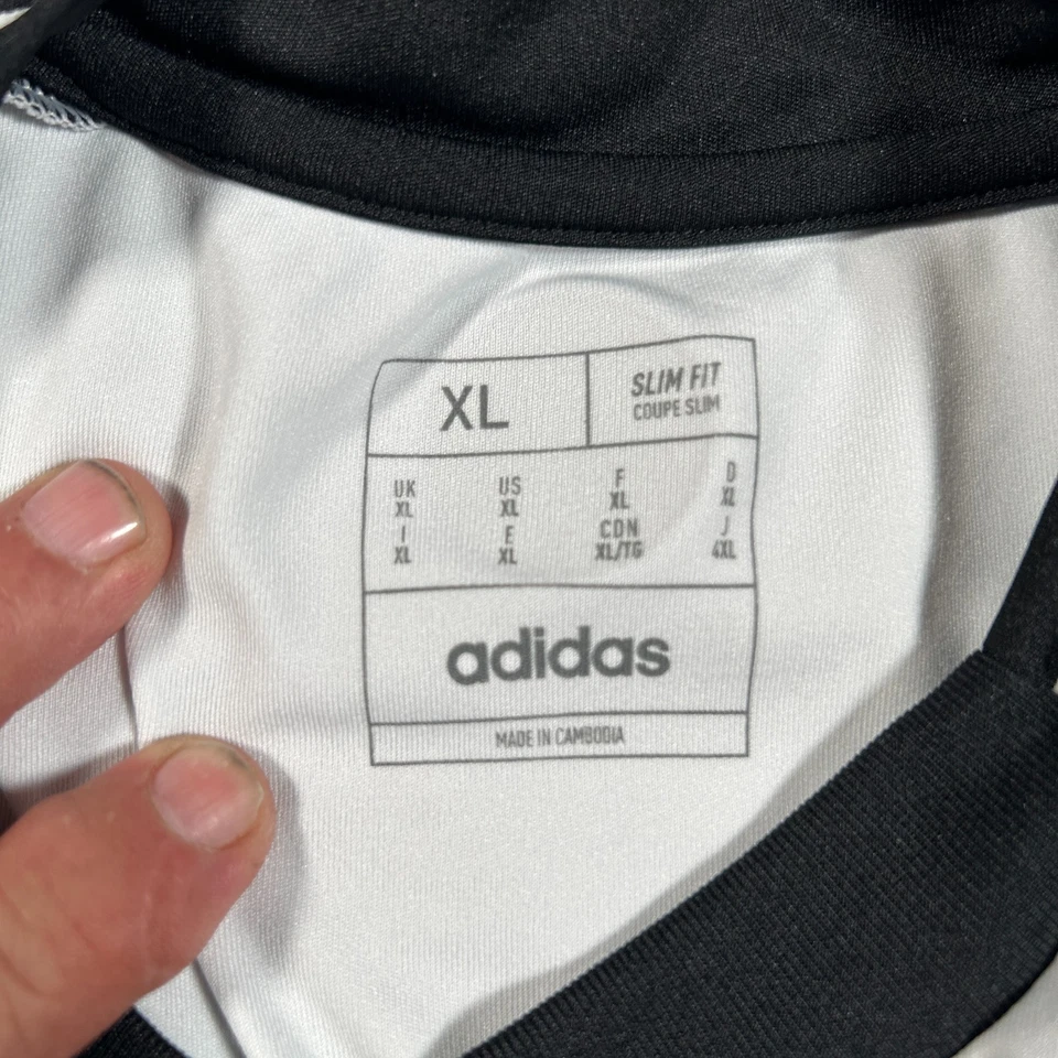 Adidas Newcastle United Jersey Mens XL Black Striped F.C. 24/25 Home Aeroready - Image 3 of 4