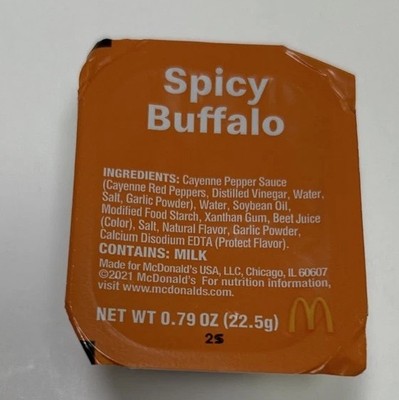 McDonald s Spicy Buffalo Dipping Sauce 1 Pack