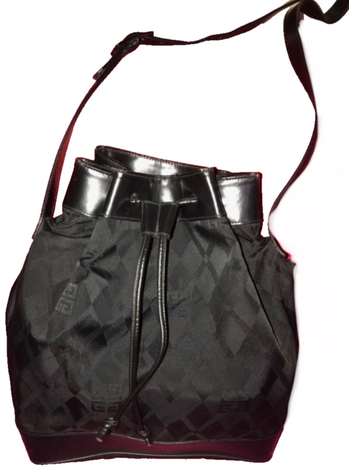 Givenchy Drawstring Monogrammed Canvas Leather Sh… - image 1