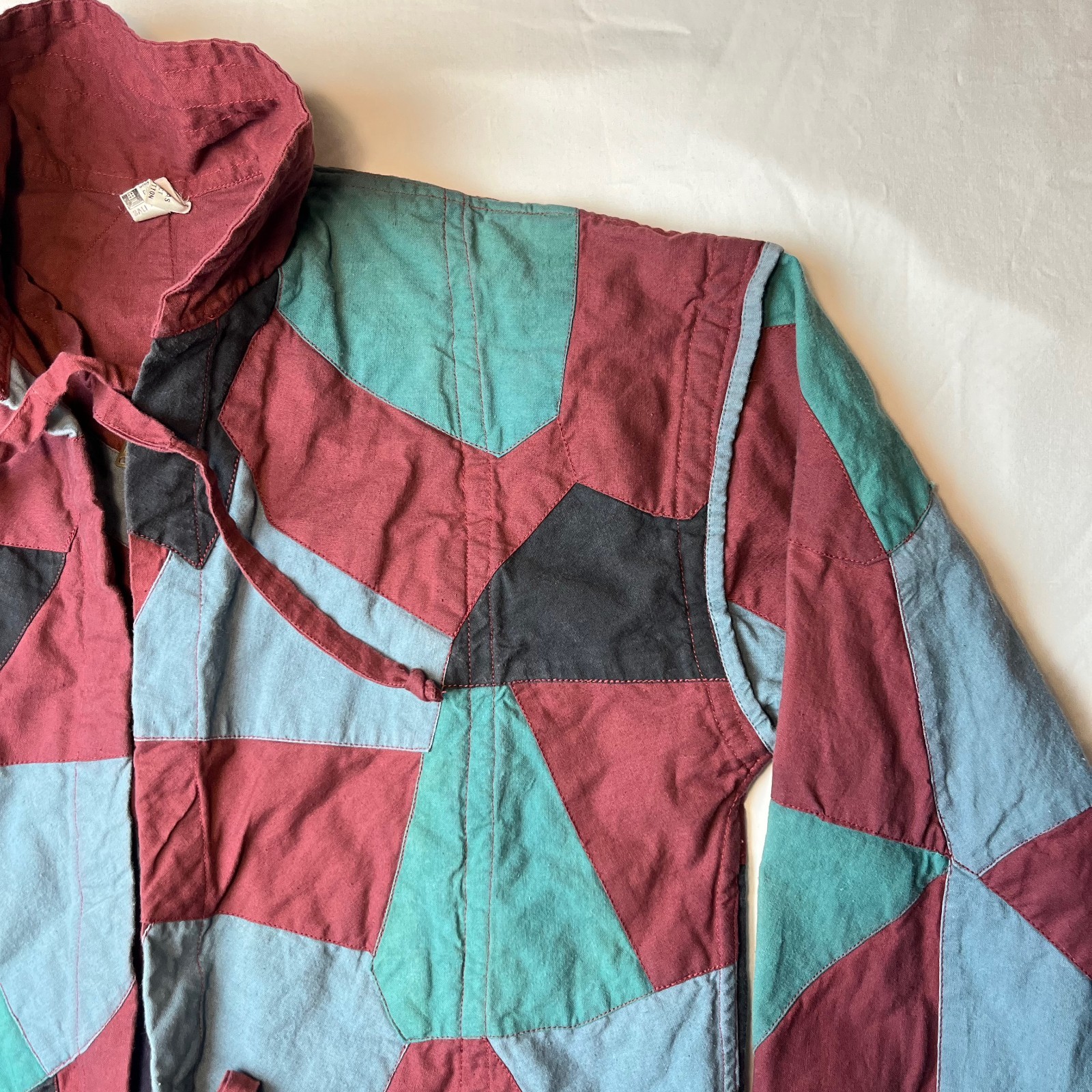 Patchwork Jacket Handmade in Bali Boho Artsy Zip … - image 6