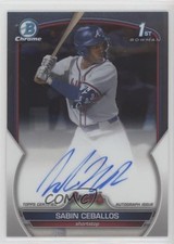 2023 Bowman Draft Chrome Prospect Auto Sabin Ceballos #CDA-SC Auto 13o2
