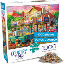 Country Store - Eduard - 1000 Piece Fall Jigsaw Puzzle for Adults -Bonus Includ