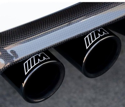 4er Set  BMW M Logo Endrohr Vinyl Aufkleber Auto für M3 M4 M5 M6 E36 E46