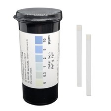 Iron Test Strips for Water Quality, 0-10 ppm - 25 Count Vial