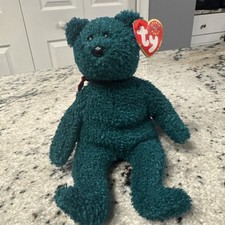 TY Beanie Babies Holiday Teddy With Tags Christmas Plush NMWT 2001